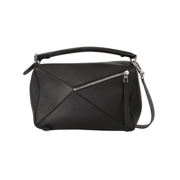 Loewe Black Medium Puzzle Bag