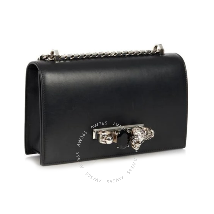 Alexander McQueen Biker Jewelled Satchel &lt;p&gt;A colour that is so deeply embedded into fashion, that it holds to its credit the success of designers like Coco Chanel, Yojhi Yamamoto and Alexander McQueen