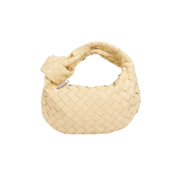 Bottega Veneta Jodie Mini Handbag Intrecciato Nappa Beige